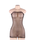 QUEEN LINGERIE - ABITO BODY A RETE CON DIAMANTI S/L