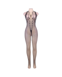 QUEEN LINGERIE - BODYSTOCKING CON SCOLLO ALLACQUA E SCHIENA APERTA S/L