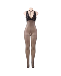 QUEEN LINGERIE - BODYSTOCKING A RETE CON APERTURA S/L