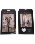 QUEEN LINGERIE - BODYSTOCKING CON APERTURA MANICA LUNGA S/L