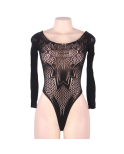 QUEEN LINGERIE - TEDDY MANICA LUNGA S/L