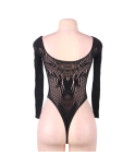 QUEEN LINGERIE - TEDDY MANICA LUNGA S/L