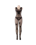 QUEEN LINGERIE - BODYSTOCKING RICAMATO FARFALLA S/L