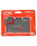 UNIQ - PRESERVATIVO SENZA LATTICE FREE CON ANELLO DI PROTEZIONE 3 UNITÀ