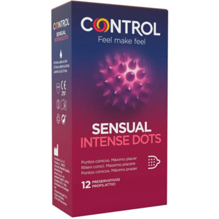 CONTROL - PRESERVATIVI SPIKE CON PUNTE CONICHE 12 UNITÀ