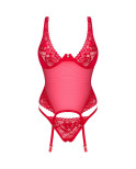 OBSESSIVE - CORSETTO LACELOVE ROSSO XL/XXL