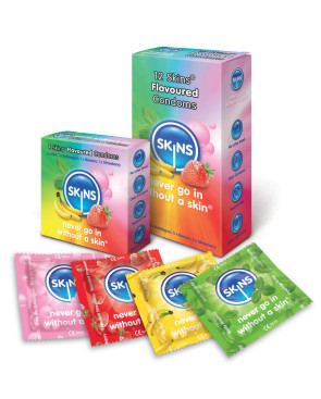 SKINS - PELLI CONDOM GUSTI 12 PACK