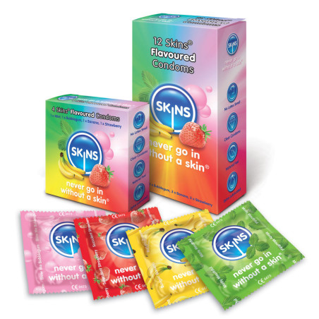 SKINS - PELLI CONDOM GUSTI 12 PACK