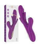 INTENSE - ATENEO VIBRATORE MULTIFUNZIONE RICARICABILE 7 VIBRAZIONI CON LINGUA OSCILLANTE E SUCCHIARE VIOLA