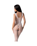 PASSION - BS098 BODYSTOCKING BIANCO TAGLIA UNICA