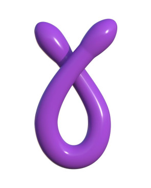 CLASSIX - DOPPIO DILDO FLESSIBILE 43,7 CM VIOLA