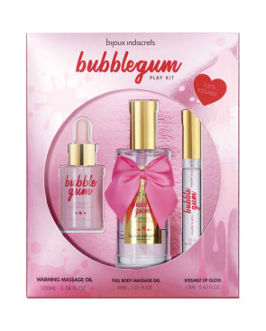 BIJOUX - INDISCRETS KIT BUBBLEGUM PLAY CON OLIO GEL E LUCIDA LABBRA