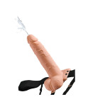 FETISH FANTASY SERIES - IMBRACATURA REGOLABILE PENE REALISTICO CON SFERE SQUIRTING 19 CM