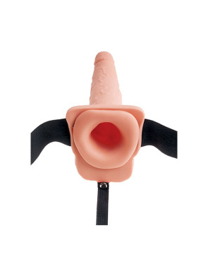 FETISH FANTASY SERIES - IMBRACATURA REGOLABILE PENE REALISTICO CON SFERE SQUIRTING 19 CM