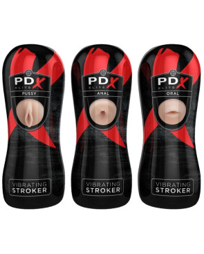 PDX ELITE - SET STROKER 12 UNIT: 6X VAGINA, 3X ANO, 3X BOCCA