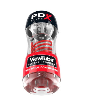 PDX ELITE - STROKER VIEWTUBE 2 COMPRESSIONE SPIRALE TRASPARENTE