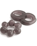 CLASSIX - SET DI 2 ANELLI PER PENE GRIGIO