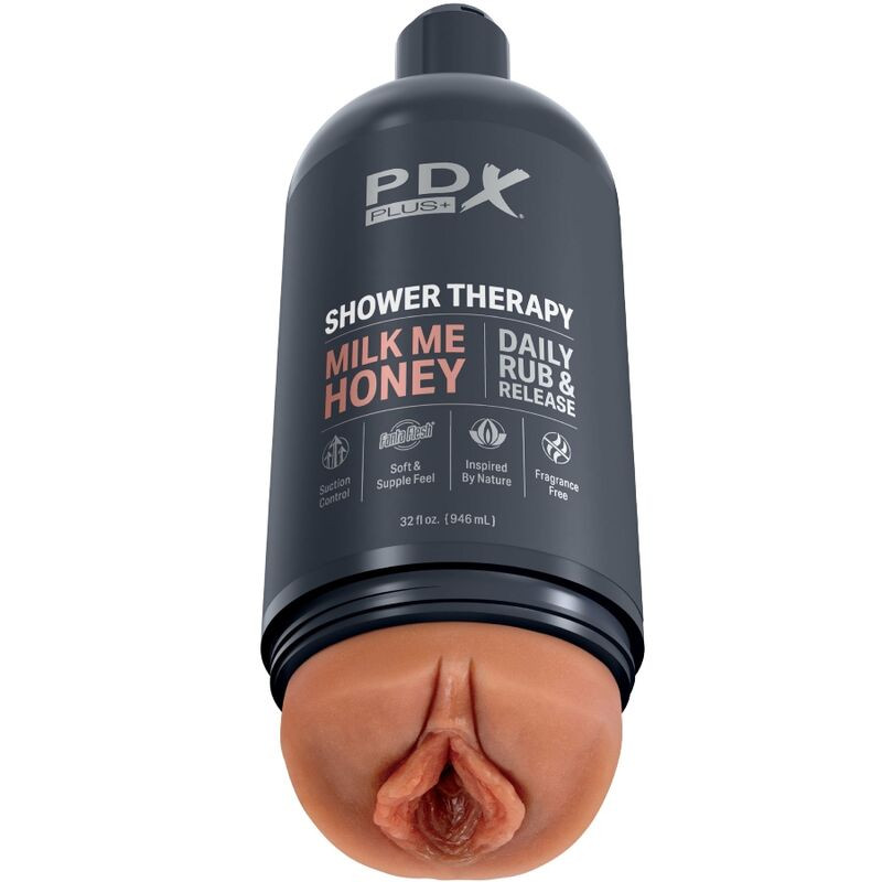 PDX PLUS - MASTURBATORE STROKER DESIGN DISCRETO DELLA BOTTIGLIA MILK ME HONEY CANDY SHAMPOO