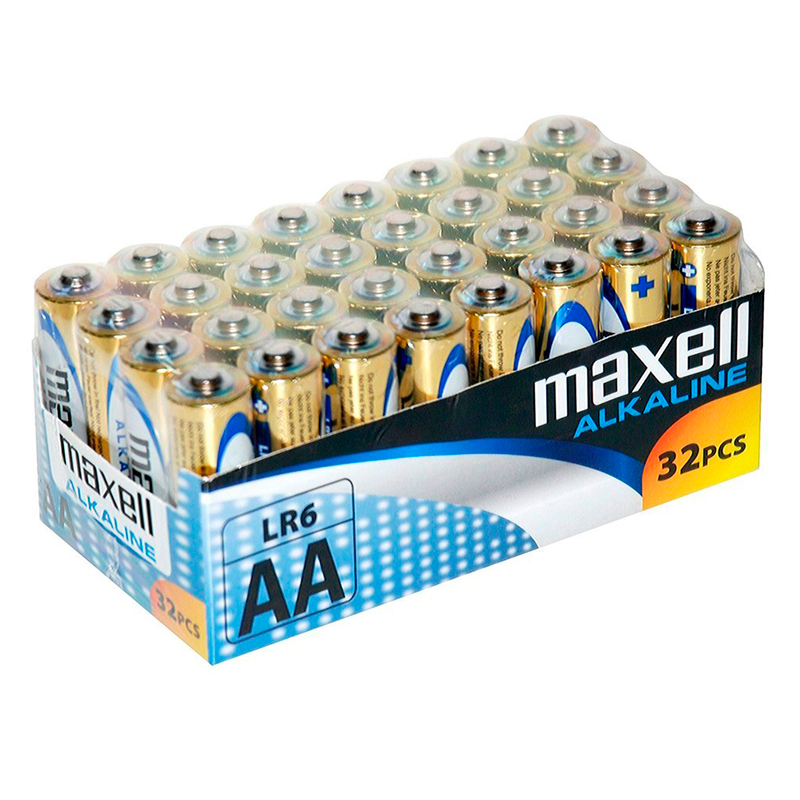 MAXELL - BATTERIA ALCALINA AA LR6 PACCO*32 UDS