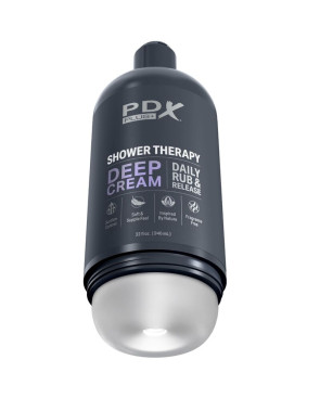 PDX PLUS - MASTURBATORE STROKER DESIGN DISCRETO IN BOTTIGLIA DI SHAMPOO CON CREMA PROFONDA