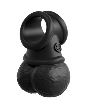 KING COCK - ELITE ANELLO CON TESTICOLO VIBRANTE IN SILICONE