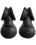 KING COCK - ELITE ANELLO CON TESTICOLO VIBRANTE IN SILICONE