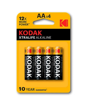 KODAK - BATTERIA ALCALINA XTRALIFE AA LR6 BLISTER * 4