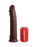 KING COCK - ELITE DILDO REALISTICO IN SILICONE 28 CM MARRONE