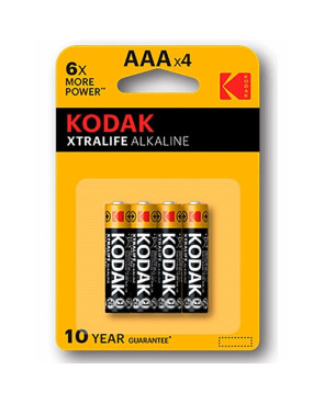 KODAK - BATTERIA ALCALINA XTRALIFE AAA LR03 BLISTER * 4