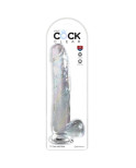 KING COCK - CLEAR DILDO CON TESTICOLI 24.8 CM TRASPARENTE