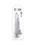 KING COCK - CLEAR DILDO CON TESTICOLI 19 CM TRASPARENTE