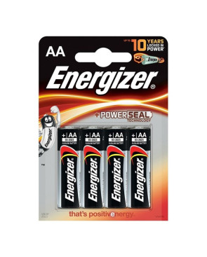 ENERGIZER - BATTERIA ALCALINA AA LR6 *4