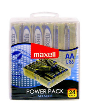 MAXELL - CONFEZIONE BATTERIA ALCALINA AA LR6 * 24 BATTERIE