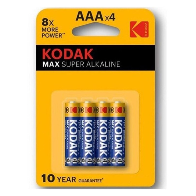 KODAK - BATTERIA MAX SUPER ALCALINA AAA LR03 BLISTER * 4