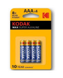 KODAK - BATTERIA MAX SUPER ALCALINA AAA LR03 BLISTER * 4