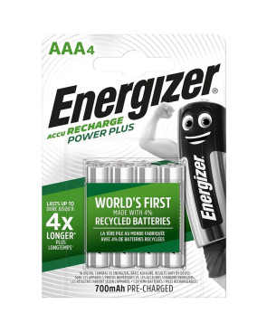 ENERGIZER - BATTERIE RICARICABILI AAA4 BLISTER 4