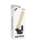 BASECOCK - VIBRATORE REALISTICO TELECOMANDO NERO 19.5 CM -O- 4 CM