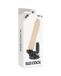 BASECOCK - VIBRATORE REALISTICO TELECOMANDO NERO 20 CM -O- 4 CM