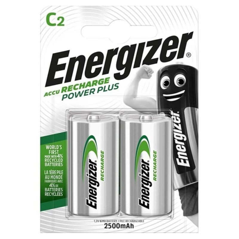 ENERGIZER - POWER PLUS BATTERIA RICARICABILE HR14 C 2500MAH 2 UNIT