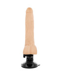 BASECOCK - VIBRATORE REALISTICO TELECOMANDO NERO CON TESTICOLI 20 CM -O- 4 CM