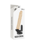 BASECOCK - VIBRATORE REALISTICO TELECOMANDO NERO 21 CM -O- 4 CM