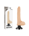 BASECOCK - VIBRATORE REALISTICO BASECOCK 2-1 NERO 18.5 CM -O- 4 CM