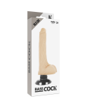 BASECOCK - VIBRATORE REALISTICO BASECOCK 2-1 NERO 18.5 CM -O- 4 CM