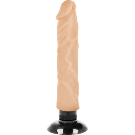 BASECOCK - VIBRATORE REALISTICO 2-1 NERO 20 CM -O- 4 CM