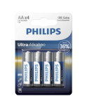 PHILIPS - BATTERIA ULTRA ALCALINA AA LR6 4 UNITÀ