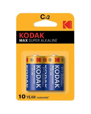 KODAK - BATTERIA ALCALINE MAX C LR14 2 UNITÀ