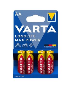 VARTA - BATTERIA ALCALINE MAX POWER AA LR6 4 UNITÀ