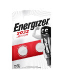 ENERGIZER - BATTERIA LITIO A TASTO CR2032 3V 2 UNIT