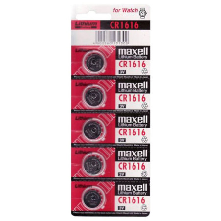 MAXELL - BATTERIA LITIO CR1616 3V 5UDS