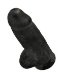 KING COCK - PENE REALISTICO PASSODATO 23 CM NERO